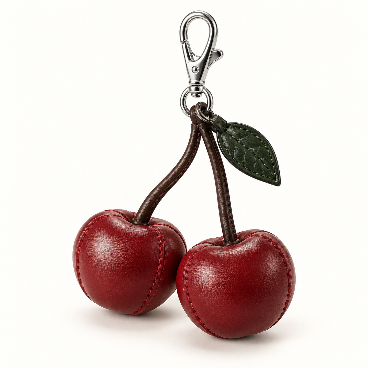Cherry Crush Bag Charm — AI-generated product concept