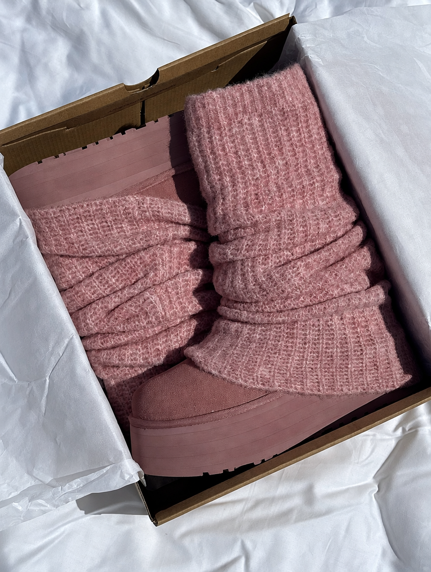 Rose boots in plain packaging — edited design preview